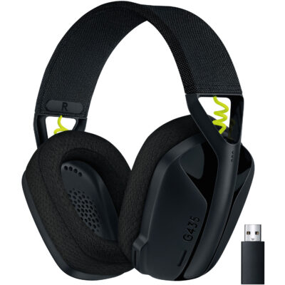 Logitech G G435 Wireless Gaming Headset (Black/Yellow)
