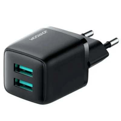 JOYROOM L-2A121 Mini Dual Port Smart Fast Charger - Black