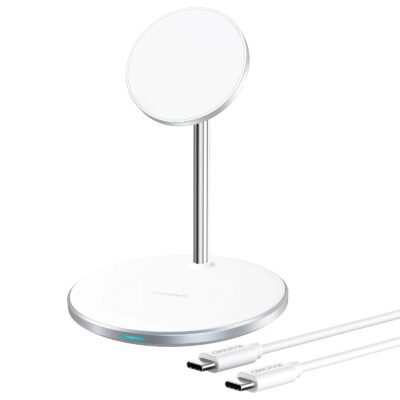 Choetech Qi MagSafe 15W 2 in 1 Magnetic Wireless Charger Stand for iPhone & AirPods