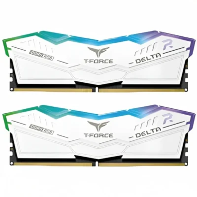 TEAMGROUP T-Force Delta RGB DDR5 32GB (2x16GB) 5200MHz Memory - White