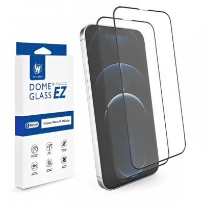 Whitestone iPhone 13 Pro Max (6.7″) EZ Tempered Glass Screen Protector – Pack of 2