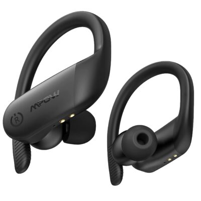 Mpow Flame Lite True Wireless Earbuds with Sport, Bass+ IPX7 BT5.0/Touch Control/Mono&Twin Mode/30H Playtime/USBC Charging Case/Builtin Mics,Black
