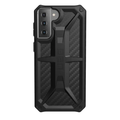 UAG Samsung Galaxy S21 Plus Monarch Phone Case – Carbon Fiber Black