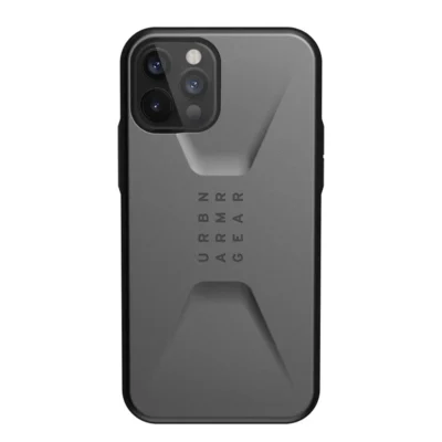 UAG iPhone 12/12 Pro (6.1) Civilian Phone Case - Silver