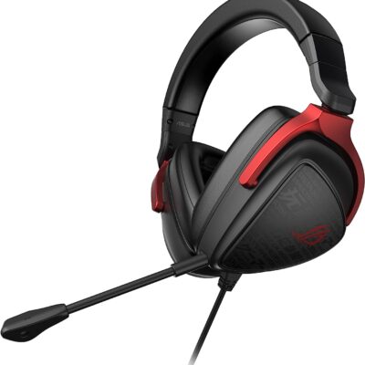 ASUS ROG Delta S Core Wired Gaming Headset (Lightweight 270g, 7.1 Surround Sound, 50mm Drivers, Discord Certified Mic, 3.5mm,for PC, Switch, PS4, PS5, Xbox, and Mobile Devices) - Black