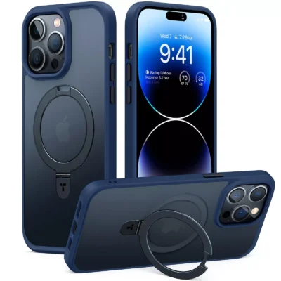 Torras iPhone 14 Pro Max UPRO OStand Case - Navy Blue