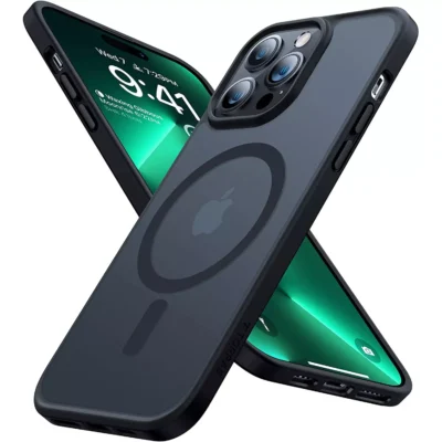Torras iPhone 14 Pro Magnetic Guardian Case - Mystic Black