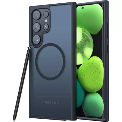 Torras Galaxy S23 Ultra Magnetic Guardian Case - Phantom Black