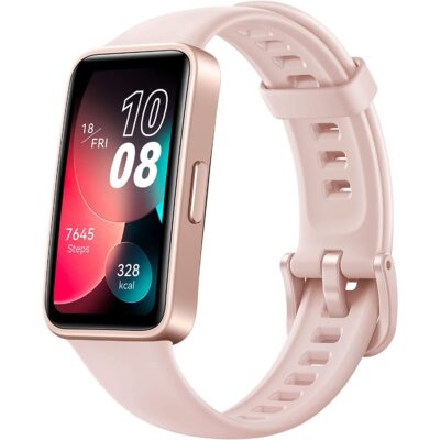 HUAWEI Band 8 Smart Band Ultra-thin Design, Scientific Sleeping Tracking, 2-week battery life, Compatible with Android & iOS, 24/7 Health Management - Pink