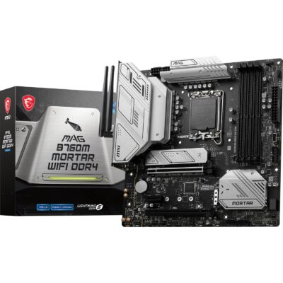 MSI MAG B760M MORTAR WIFI DDR4 LGA 1700 Micro-ATX Motherboard