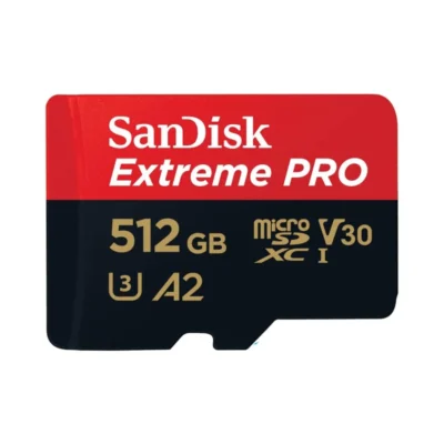 SanDisk 512GB Extreme Pro Durable, Captures 4K UHD Video, 200MB/s Read and 140MB/s Write microSD UHS-I Card for Recording Outdoor Adventures and Weekend Trips