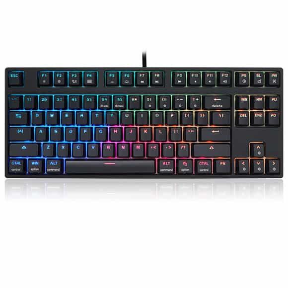 Skyloong sk87s black brown switches abs keycap tkl mechanical keyboard price in pakistan