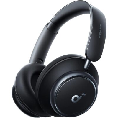 Anker Soundcore Space Q45 Adaptive Active Noise Cancelling Headphone, Reduce Noise by Up to 98%, 50H Playtime, App Control, LDAC Hi-Res Wireless Audio, Comfortable Fit, Clear Calls, Bluetooth 5.3 - Black