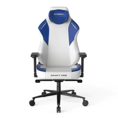 DXRACER Craft Pro Classic Gaming Chair - White/Blue