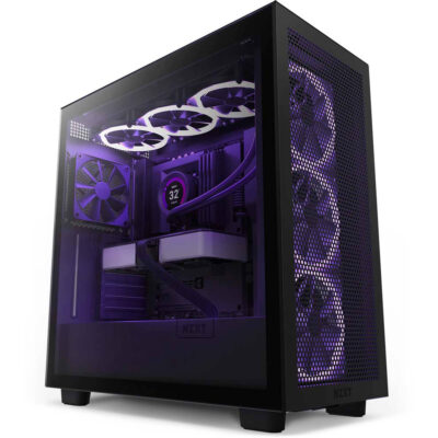 NZXT H7 Flow ATX Mid Tower Computer Case (Matte Black)