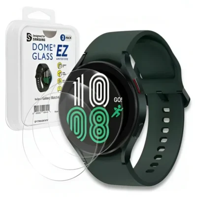 Whitestone Galaxy Watch 4 (44mm) Premium Tempered Glass Screen Protector - Pack of 3