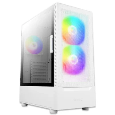 Antec NX410 ARGB Mid-Tower Gaming Computer Case - White