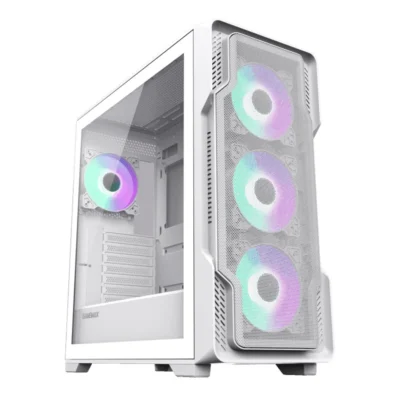 GameMax Seige Gaming Computer Case - White