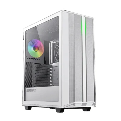 GameMax Precision Gaming Computer Case - White