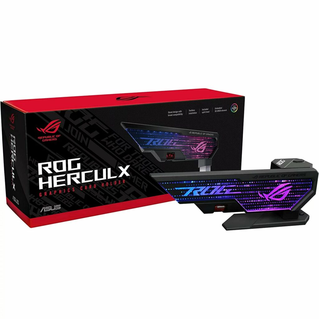 Rog herculx graphics card holder