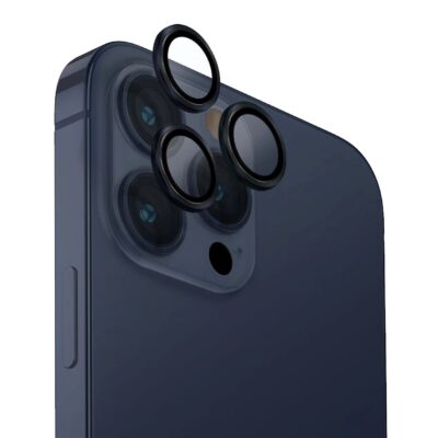 Uniq Optix Aluminium Camera Lens Protector for iPhone 15 Pro Max – Deep Navy