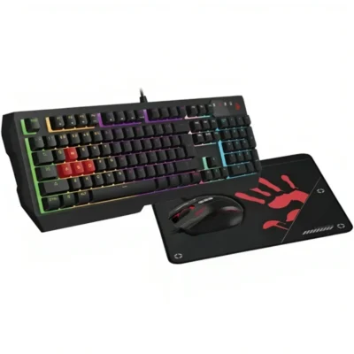 Bloody B1700 NEON Gaming Desktop Keyboard Mouse - Black