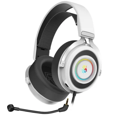 Bloody G535 Virtual 7.1 Surround Sound USB Gaming Headset - White Black