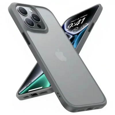 Torras Guardian Series Phone Case for iPhone 15 Pro Max 6.7″ - Titanium Grey