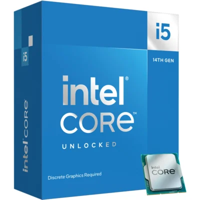 Intel Core i5-14600KF 14th Gen 3.5 GHz (Turbo 5.3 GHz) 14-Core (6P-Cores + 8E-Cores) LGA 1700 No-Integrated Graphics Desktop Processor