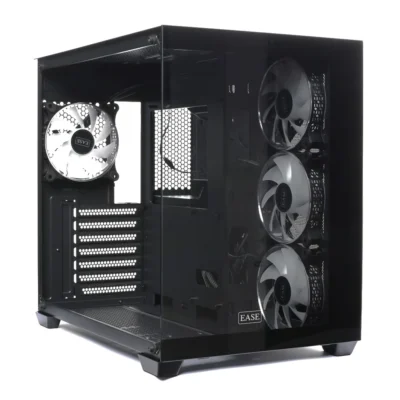 EASE EC124B Tempered Glass Gaming Case (Black)