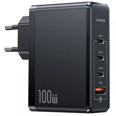 USAMS US-CC163 T50 100W 4 Ports ACCC GaN Fast Charger (EU)