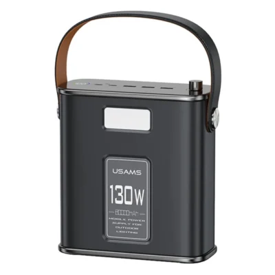 USAMS US-CD196 130W 2C+3A 80000mAh Power Station With Type-C To Type-C 100W PD Fast Charging Cable