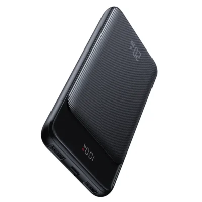 USAMS US-CD199 20000mAh 20W Digital Display Fast Charging Power Bank (Black)