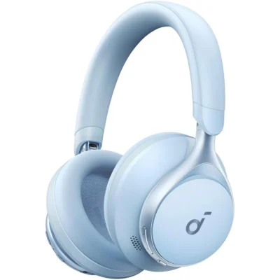 Soundcore Anker Space One True Wireless Noise Cancelling Over-the-Ear Headphones - Sky Blue