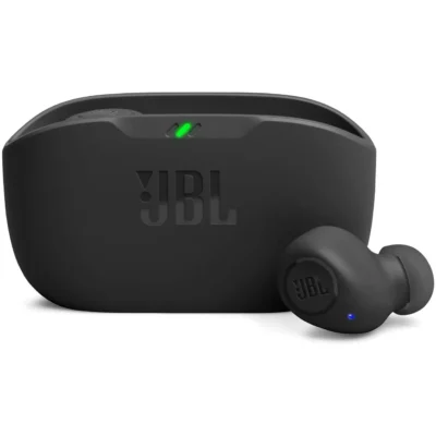 JBL Wave Buds TWS, 32Hr Playtime, IP54, Smart Ambient & TalkThru Mode, JBL App, Bluetooth Headset (Black)