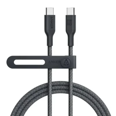Anker A80F6 USB C to C Charger Cable (240W, 6ft), Bio-Braided for iPhone 15/15 Plus/ 15 Pro/ 15 Pro Max, MacBook Pro 2020, iPad Pro 2020, iPad Air 4, Samsung Galaxy S23 (Phantom Black)