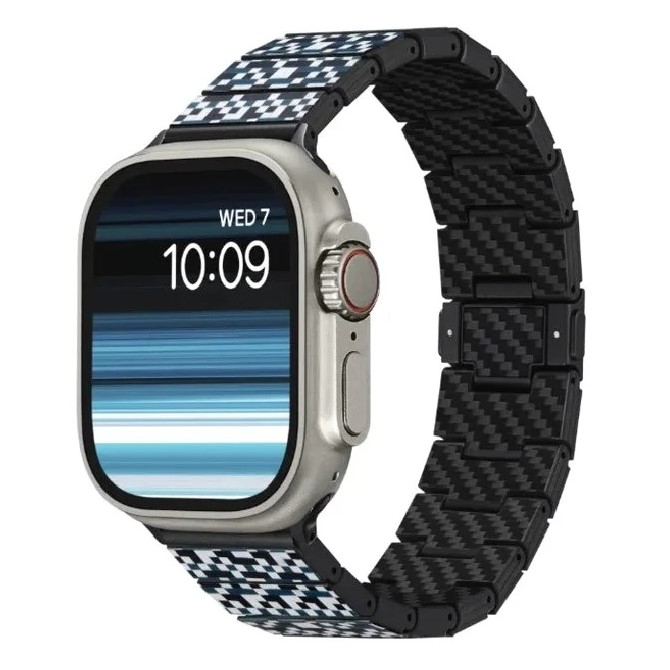 Pitaka band for apple watch dreamland chroma carbon band – mosaic 0