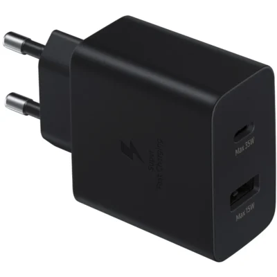 Samsung Duo 35W 2-Pin Power Adapter Without Cable – Black
