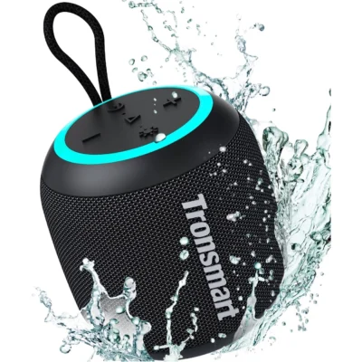 Tronsmart T7 Mini Portable Speaker TWS Bluetooth 5.3 Speaker with Balanced Bass, IPX7 Waterproof – Black