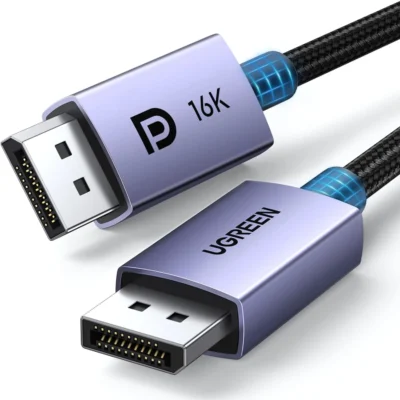 UGreen 15384 16K Displayport 2.1 Male To Male Cable - 2M