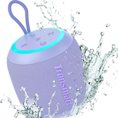 Tronsmart T7 Mini Portable Speaker TWS Bluetooth 5.3 Speaker with Balanced Bass, IPX7 Waterproof – Purple