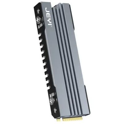 JEYI M.2 SSD Heatsink, NVME NGFF Cooling Aluminum Cooler Radiator With Thermal Silicone Pad (Supports PS5 & PC)