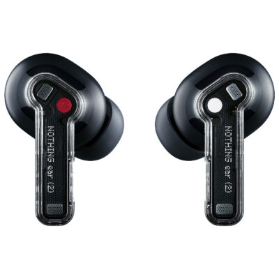 Nothing Ear 2 Wireless Earbuds Active Noise Cancellation to 40dB, Bluetooth 5.3 in Ear Headphones with Wireless Charging, Dual Connection 36H Playtime IP54 Waterproof Earphones (Black)