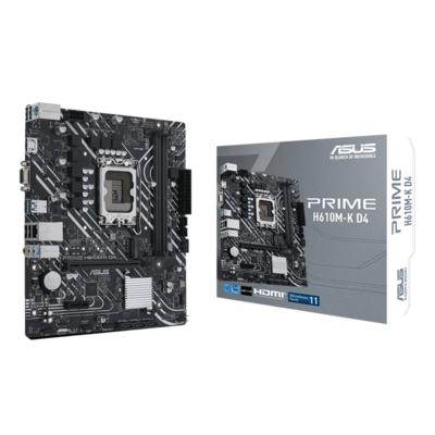 ASUS PRIME H610M-K D4 Intel H610 LGA1700 mic-ATX Motherboard