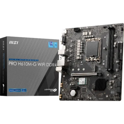 MSI PRO H610M-G WIFI DDR4 LGA 1700 Mini-ATX Motherboard