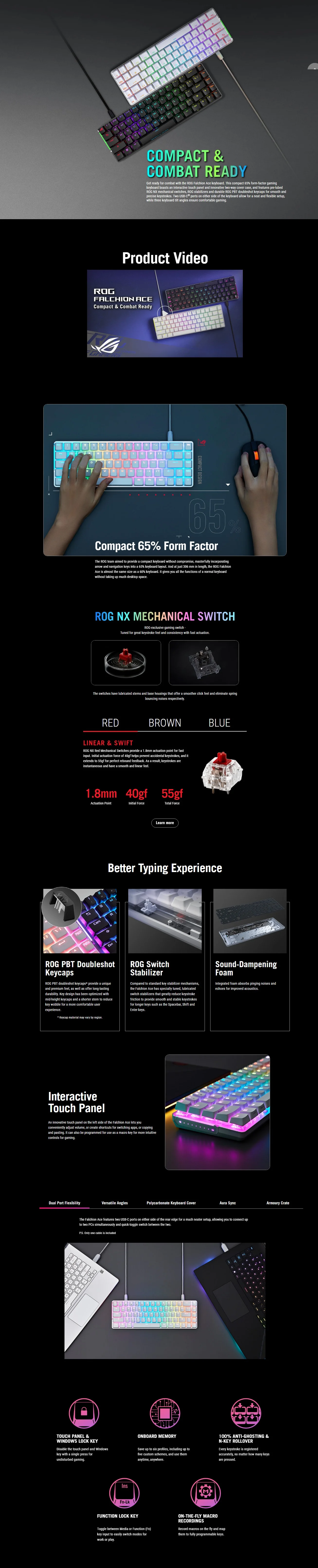 asus rog falchion price in pakistan