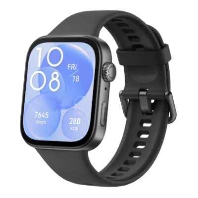 HUAWEI Watch Fit 3, 1.82" AMOLED Display, Ultra-Slim Design, All-Round Fitness Management, Durable Battery Life, Compatible with iOS & Android, Black