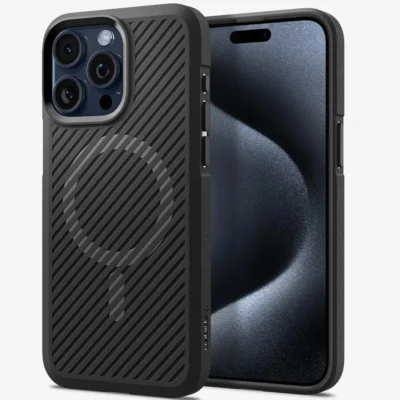 Spigen Core Armor Magfit MagSafe Compatible Phone Case for iPhone 15 Pro Max – Matte Black