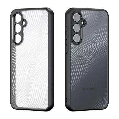 Aimo Series Phone Case for Samsung Galaxy S23 FE – Transparent Black