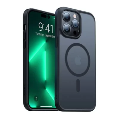 Torras Magnetic Guardian Series Phone Case for iPhone 14 Pro 6.1 Inch – Black